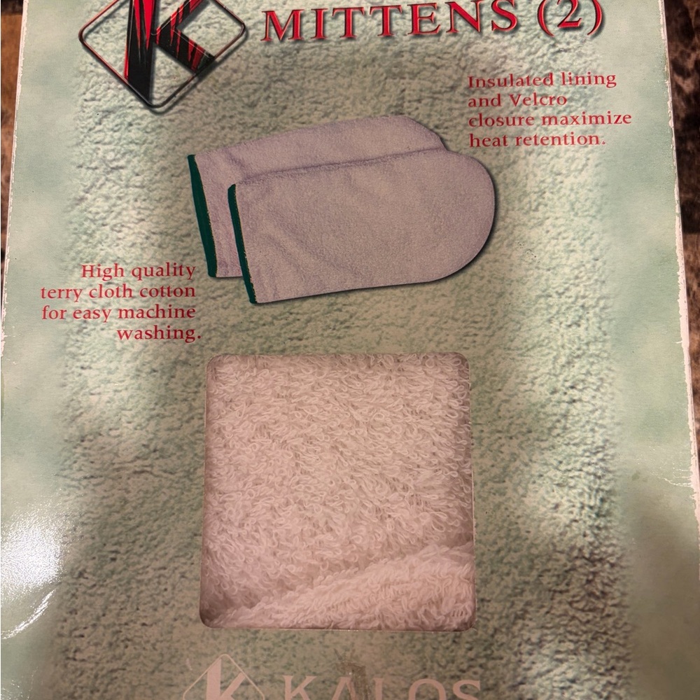 White  Mittens with Insulated Lining